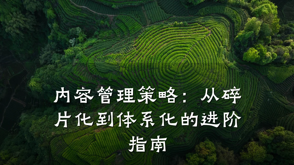 内容管理策略:从碎片化到体系化的进阶指南