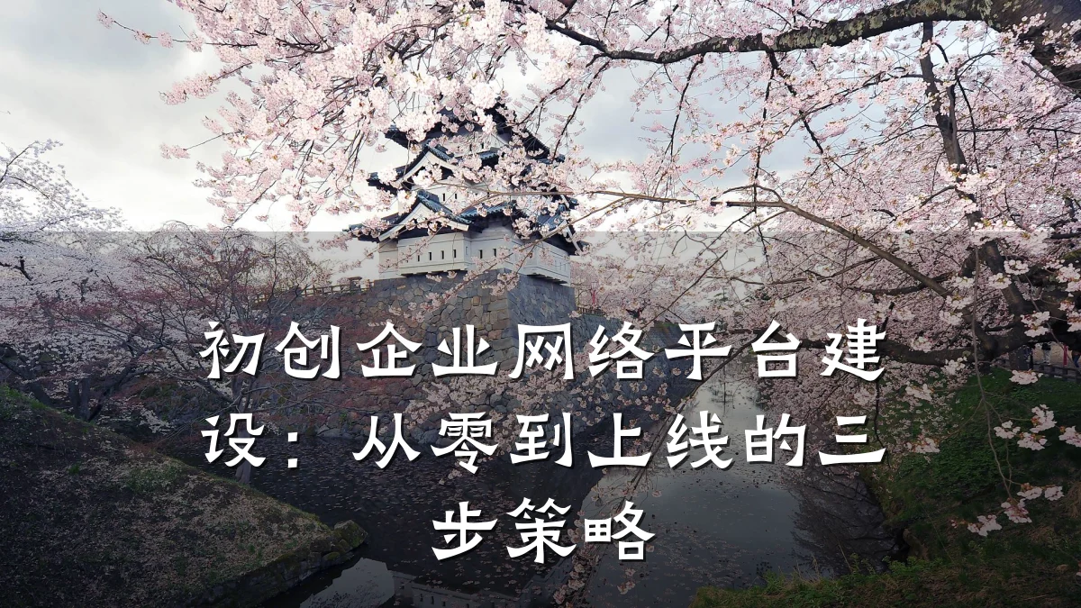 初创企业网络平台建设:从零到上线的三步策略