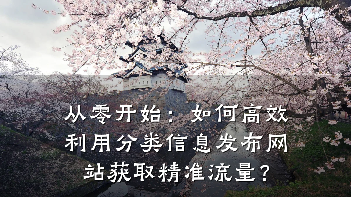 从零开始:如何高效利用分类信息发布网站获取精准流量?