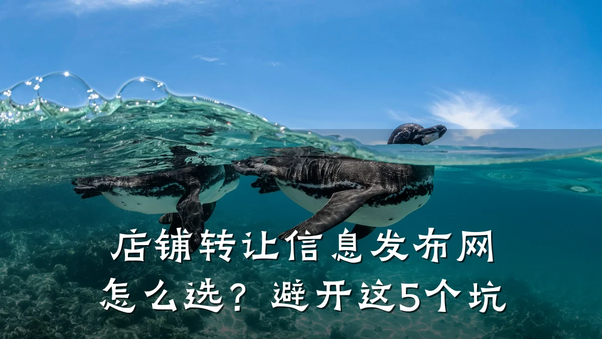 店铺转让信息发布网怎么选？避开这5个坑
