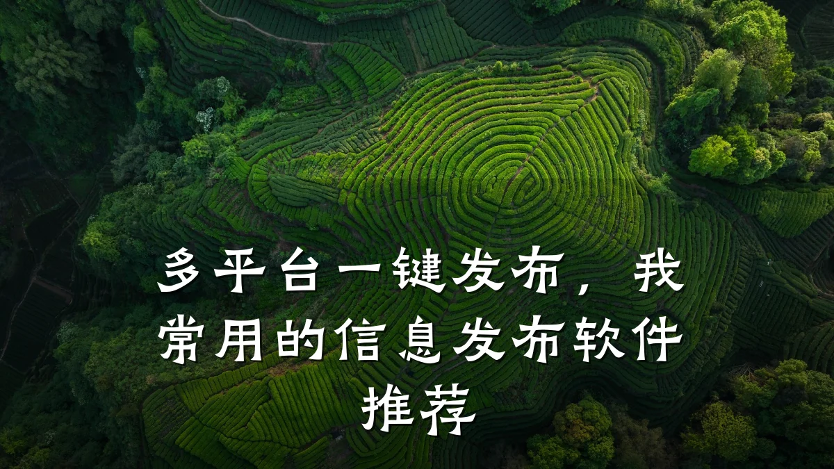 多平台一键发布，我常用的信息发布软件推荐