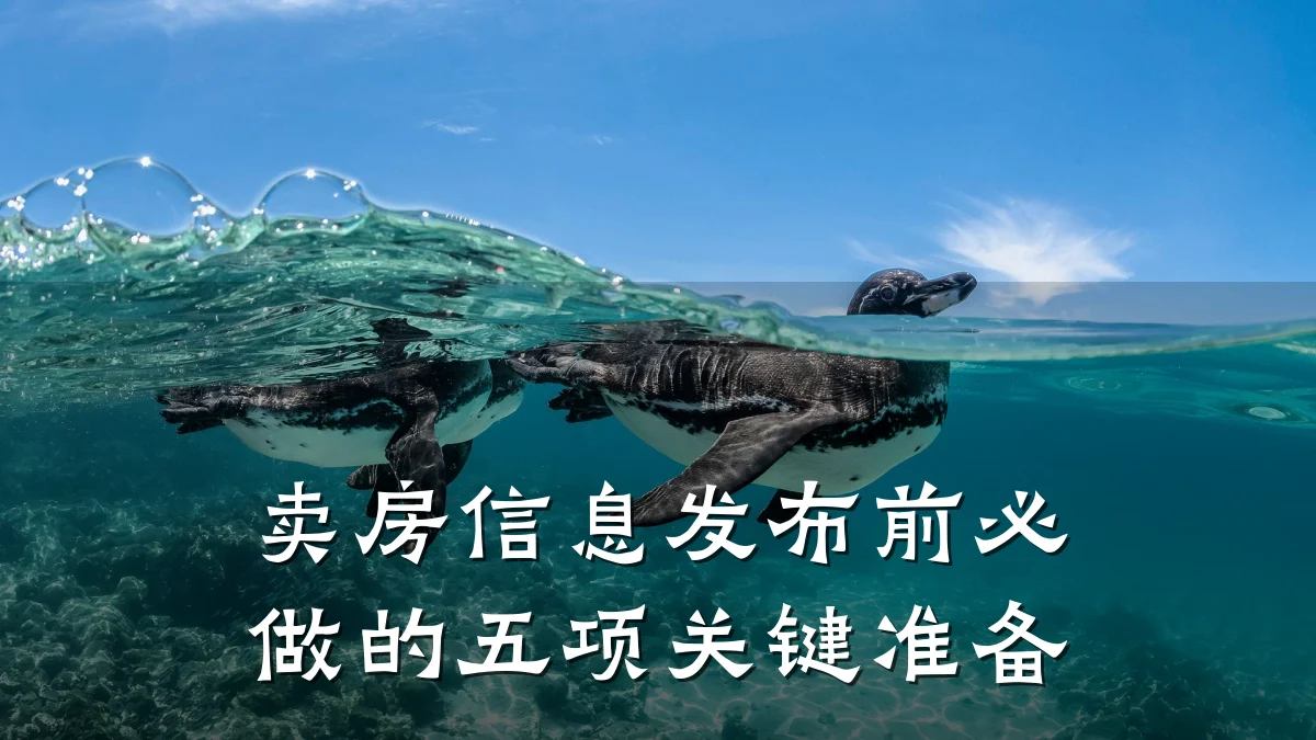 卖房信息发布前必做的五项关键准备