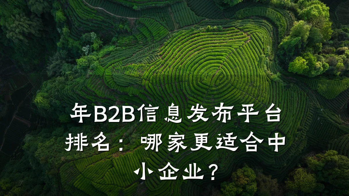 年B2B信息发布平台排名:哪家更适合中小企业?