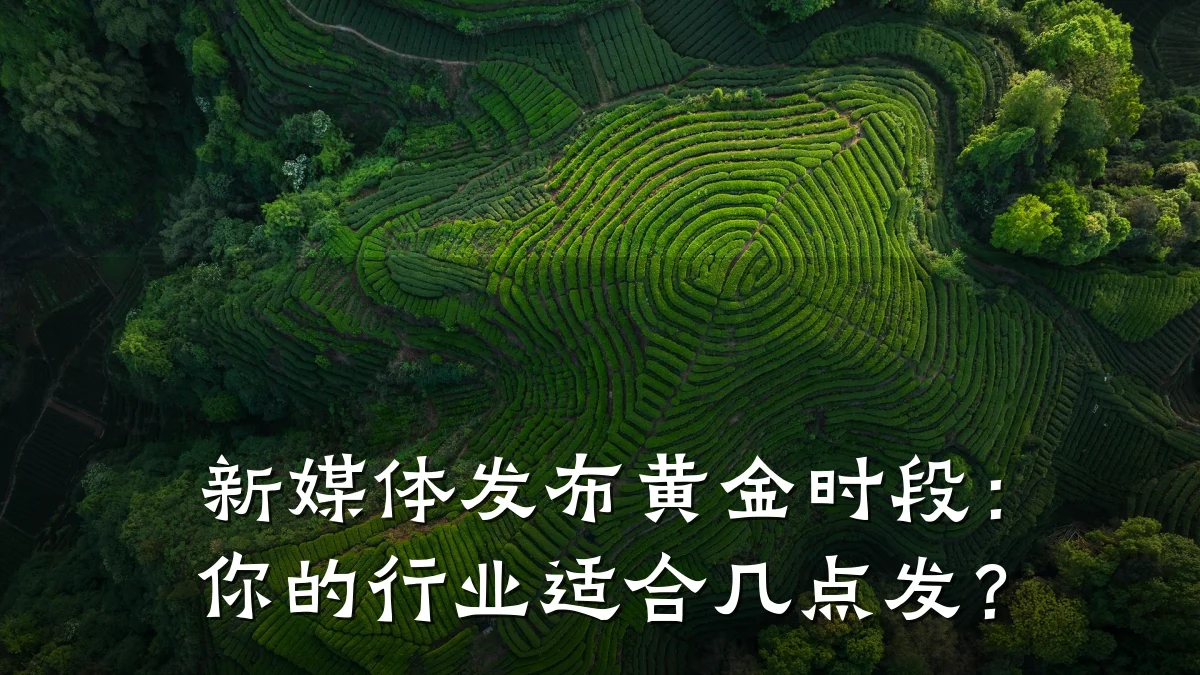 新媒体发布黄金时段：你的行业适合几点发？