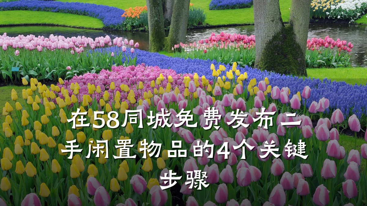 在58同城免费发布二手闲置物品的4个关键步骤