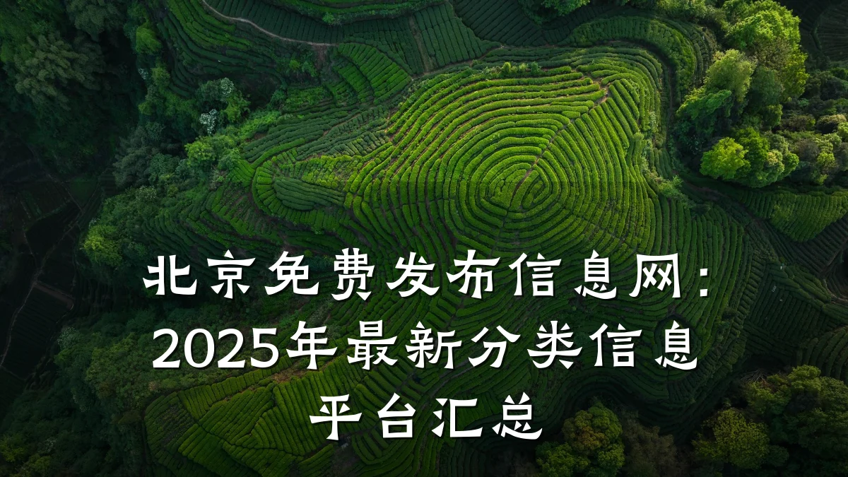 北京免费发布信息网：2025年最新分类信息平台汇总