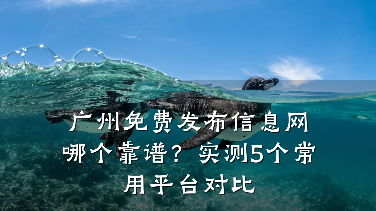 广州免费发布信息网哪个靠谱?实测5个常用平台对比