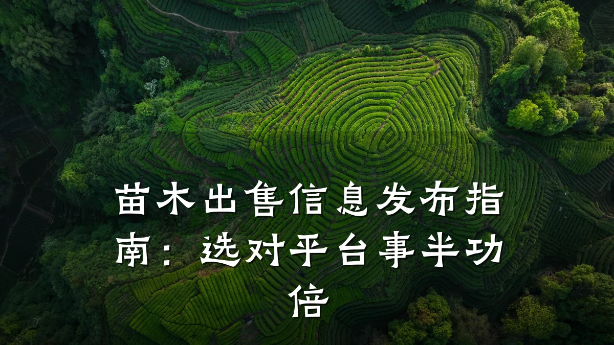 苗木出售信息发布指南:选对平台事半功倍