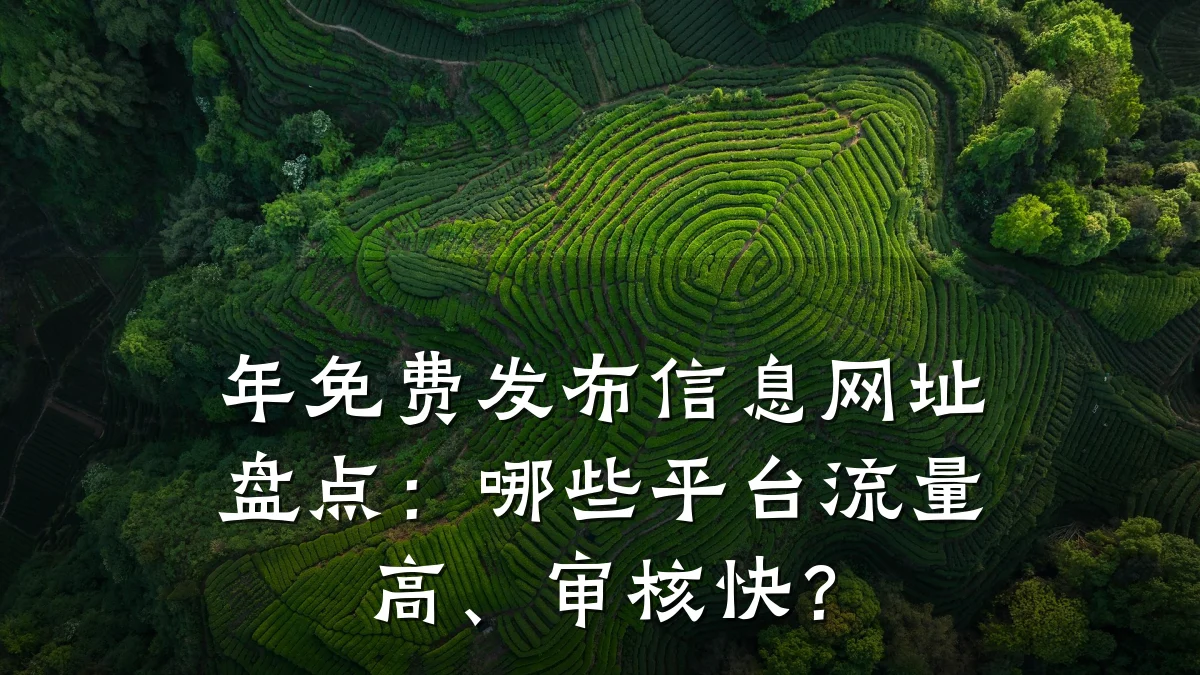 年免费发布信息网址盘点:哪些平台流量高、审核快?