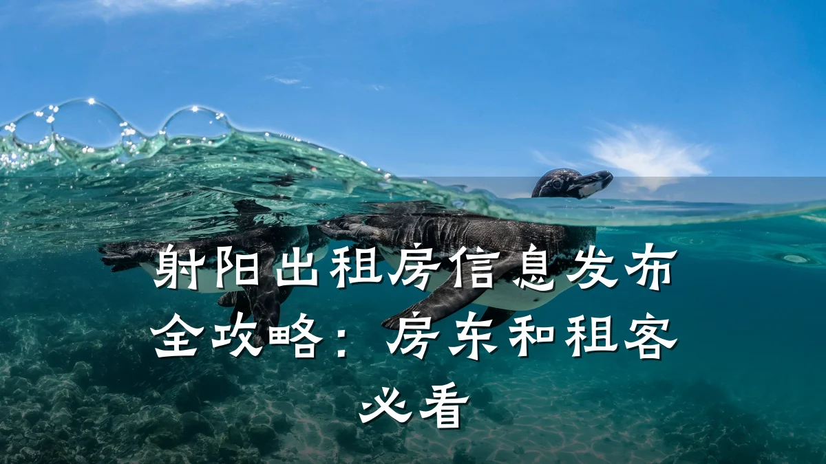 射阳出租房信息发布全攻略:房东和租客必看
