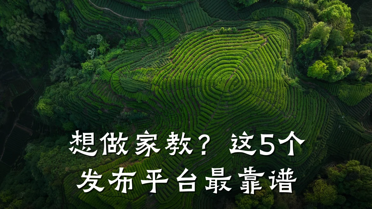 想做家教?这5个发布平台最靠谱