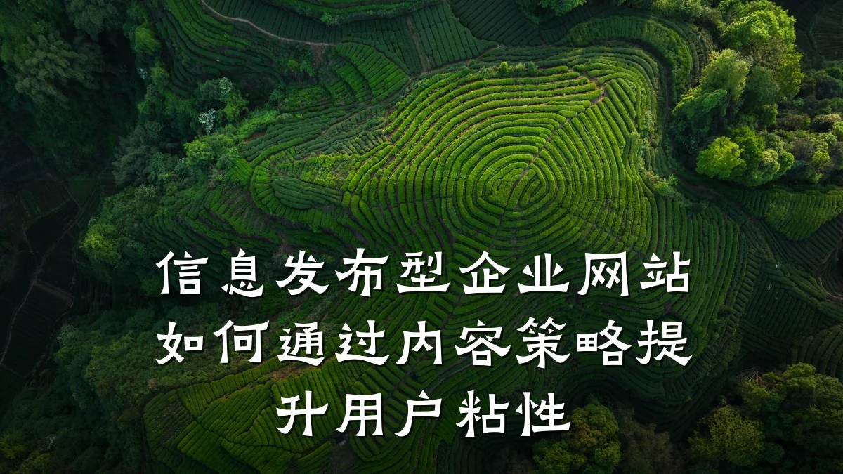 信息发布型企业网站如何通过内容策略提升用户粘性