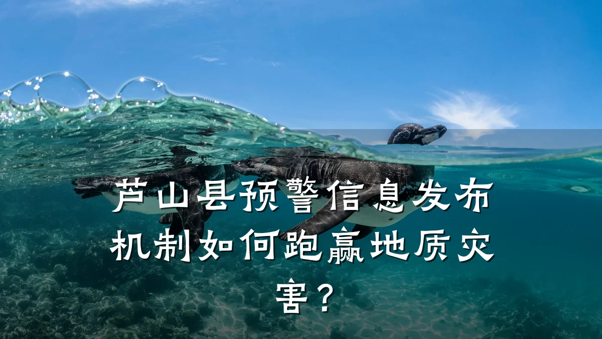 芦山县预警信息发布机制如何跑赢地质灾害?