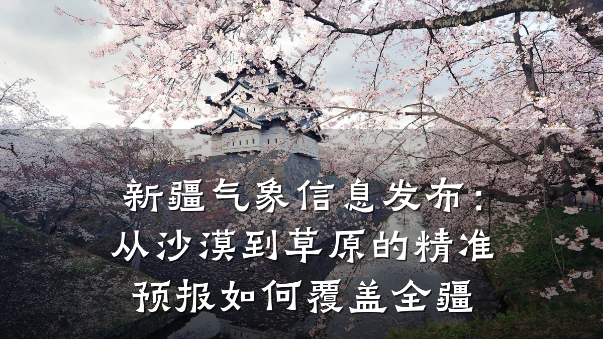 新疆气象信息发布:从沙漠到草原的精准预报如何覆盖全疆