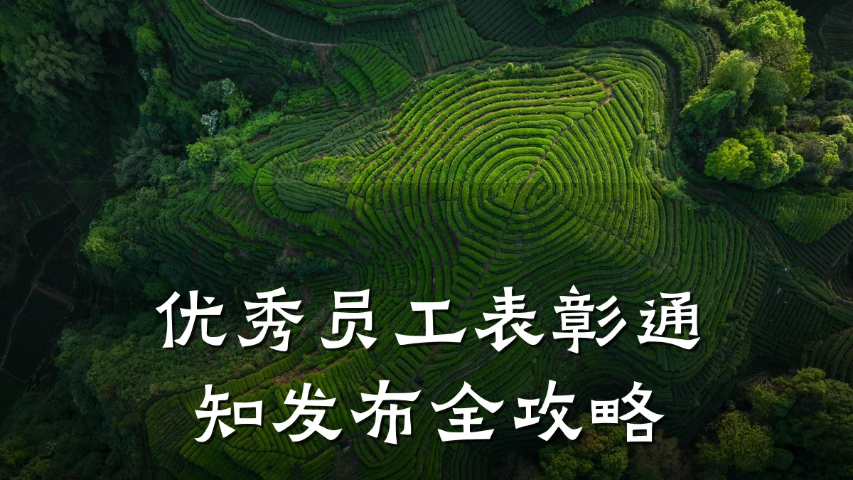 优秀员工表彰通知发布全攻略