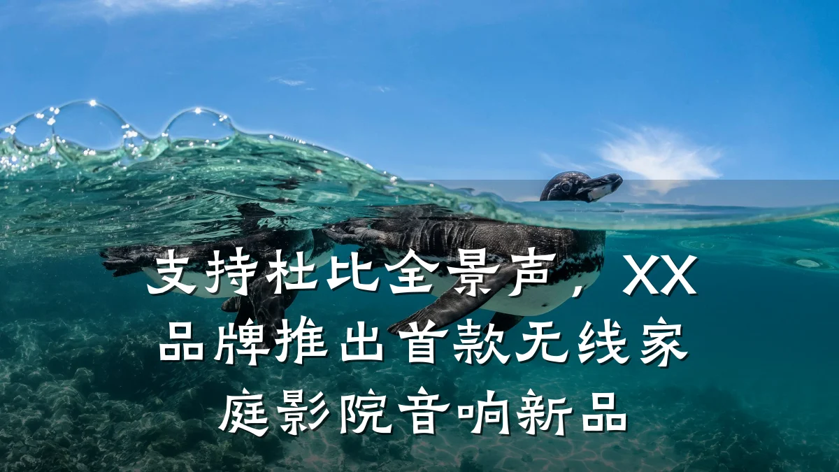 支持杜比全景声,XX品牌推出首款无线家庭影院音响新品