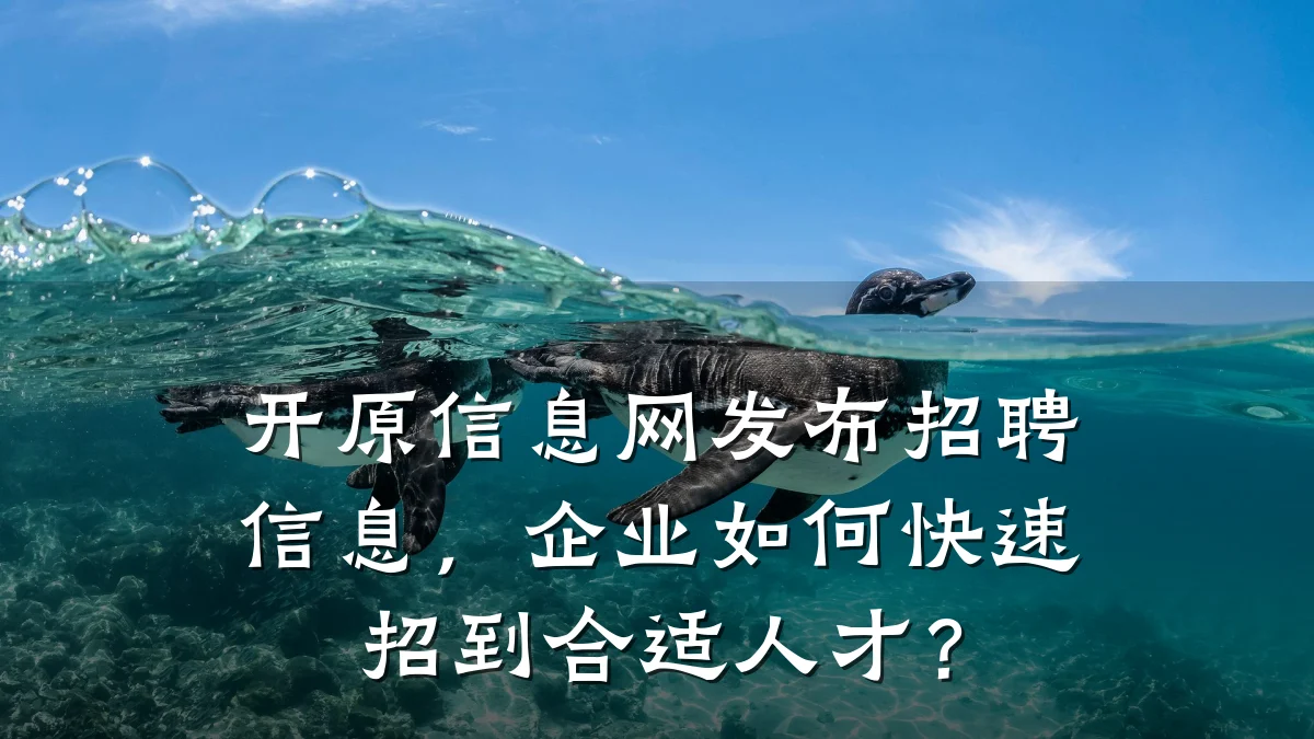 开原信息网发布招聘信息,企业如何快速招到合适人才?