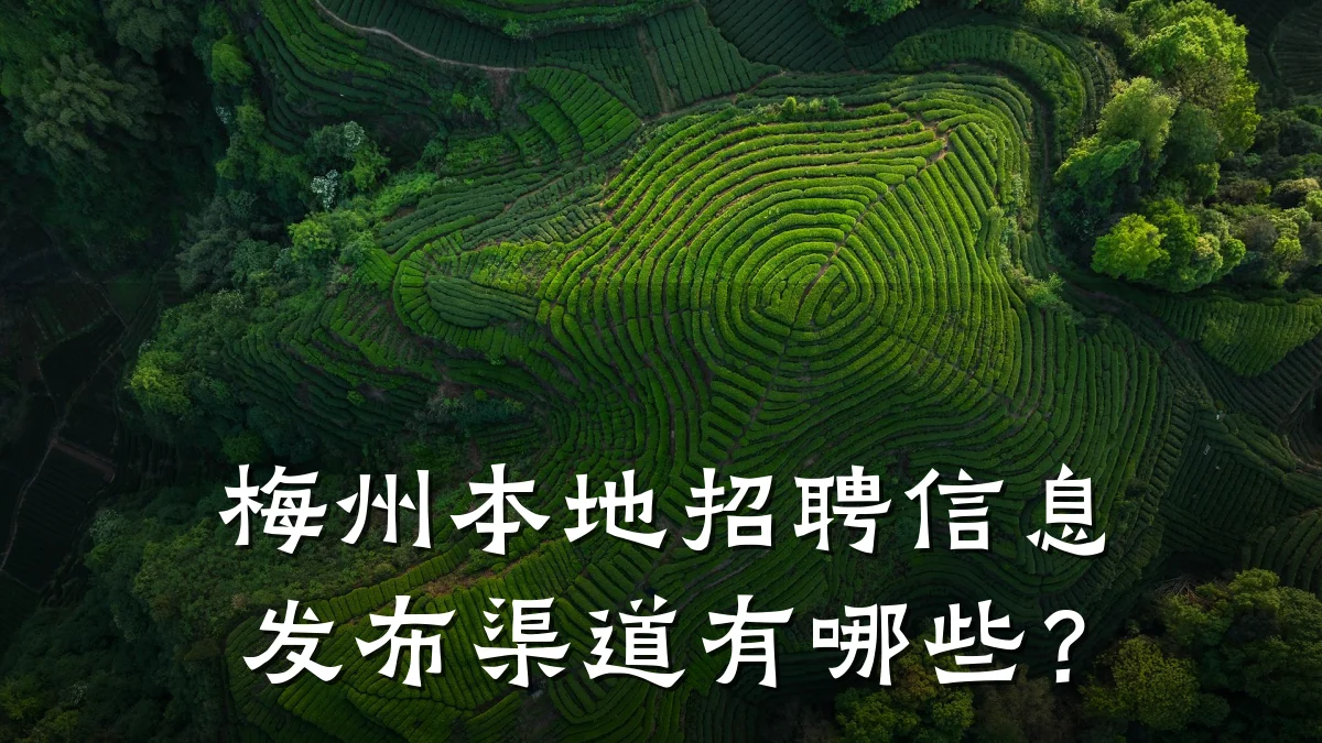 梅州本地招聘信息发布渠道有哪些?