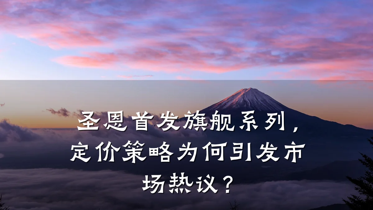 圣恩首发旗舰系列,定价策略为何引发市场热议?