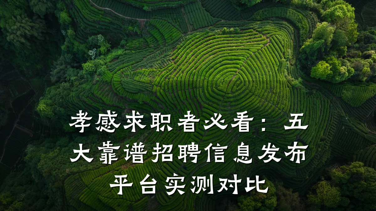 孝感求职者必看:五大靠谱招聘信息发布平台实测对比
