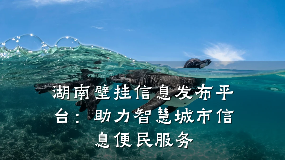 湖南壁挂信息发布平台:助力智慧城市信息便民服务