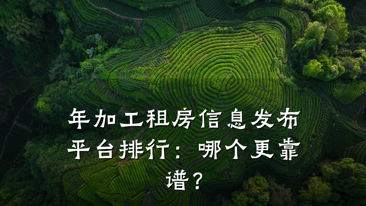 年加工租房信息发布平台排行:哪个更靠谱?