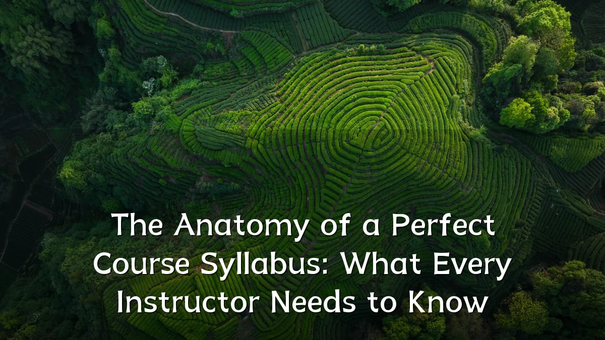 The Anatomy of a Perfect Course Syllabus: What Every Instructor Needs to Know