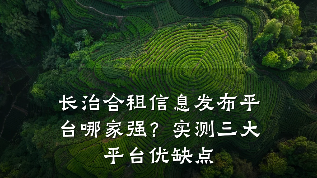 长治合租信息发布平台哪家强?实测三大平台优缺点