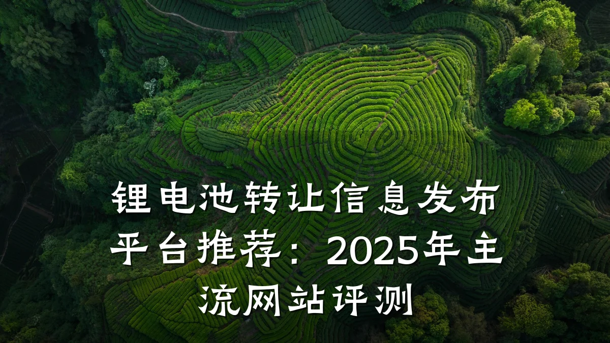 锂电池转让信息发布平台推荐:2025年主流网站评测