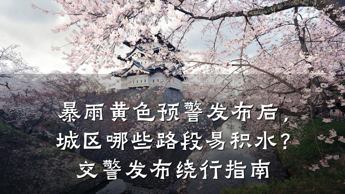 暴雨黄色预警发布后,城区哪些路段易积水?交警发布绕行指南
