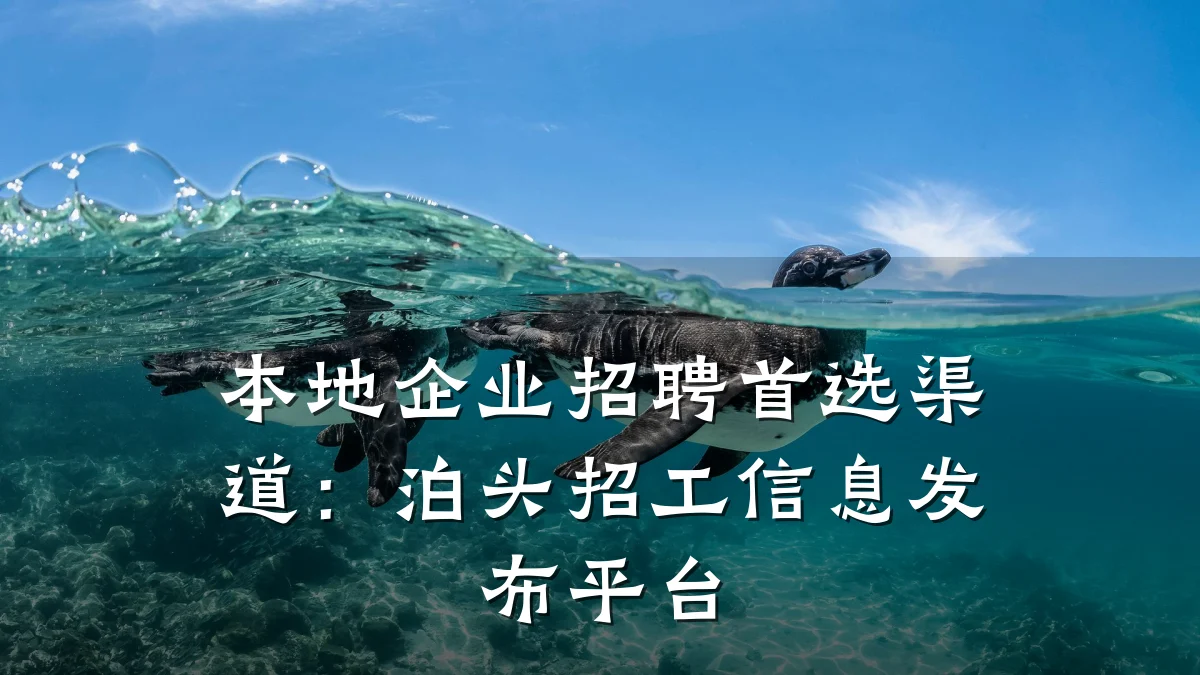 本地企业招聘首选渠道:泊头招工信息发布平台