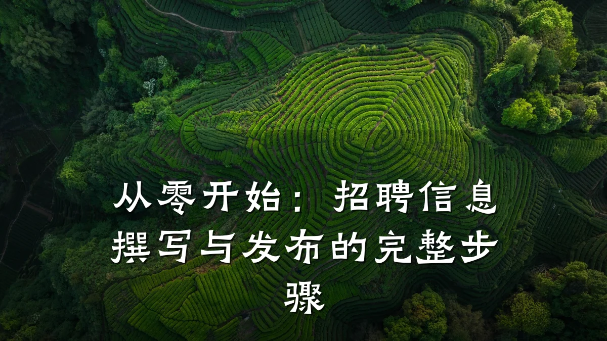 从零开始:招聘信息撰写与发布的完整步骤