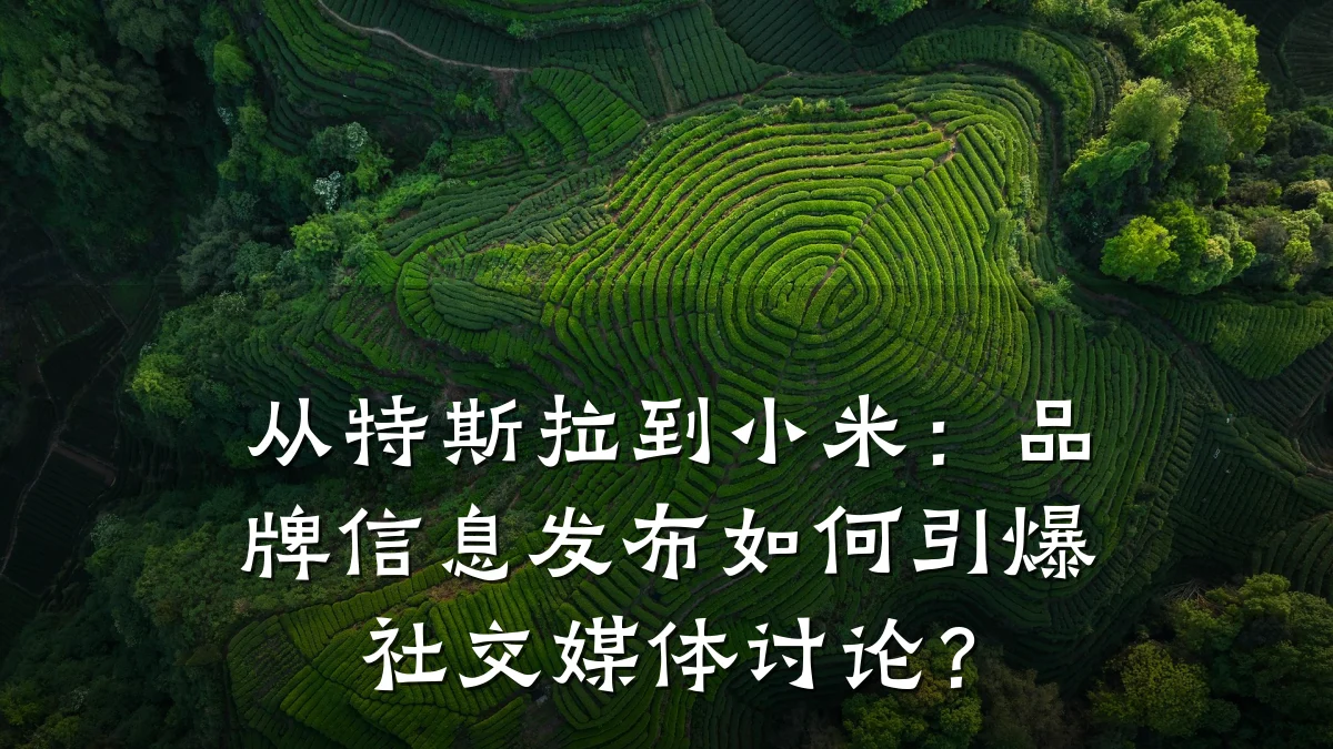 从特斯拉到小米:品牌信息发布如何引爆社交媒体讨论?
