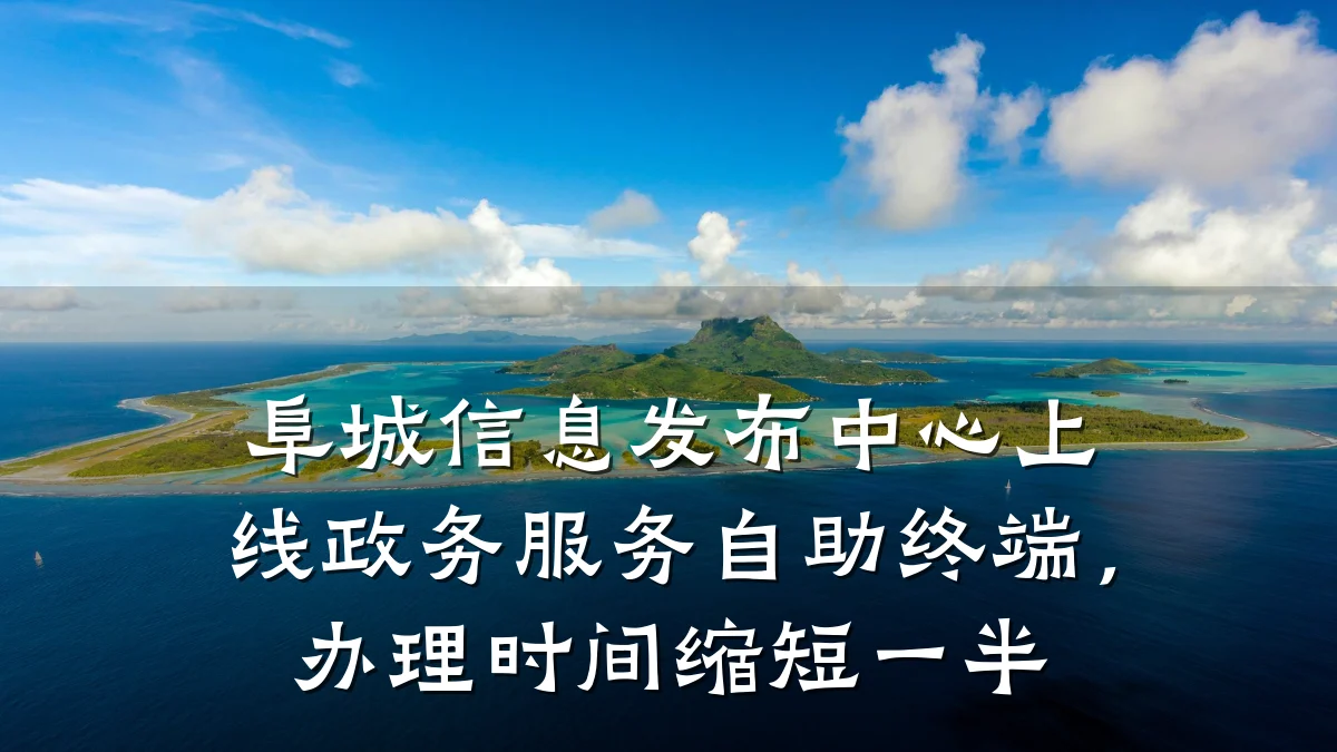 阜城信息发布中心上线政务服务自助终端,办理时间缩短一半