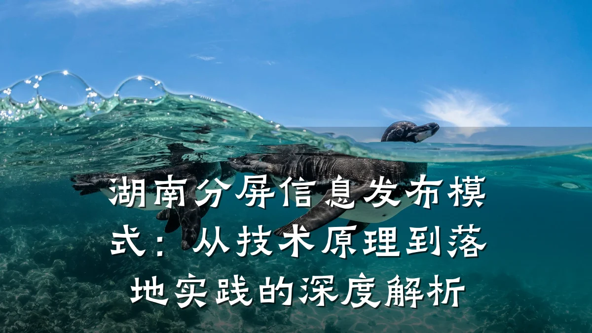 湖南分屏信息发布模式:从技术原理到落地实践的深度解析