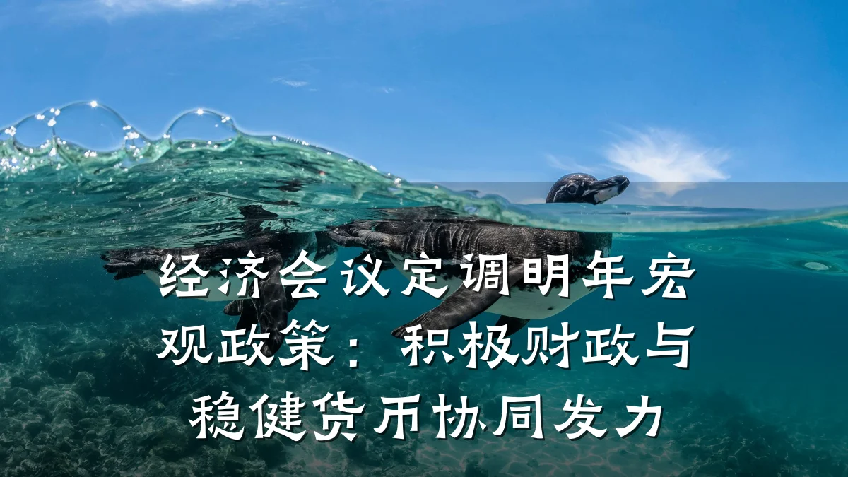 经济会议定调明年宏观政策:积极财政与稳健货币协同发力
