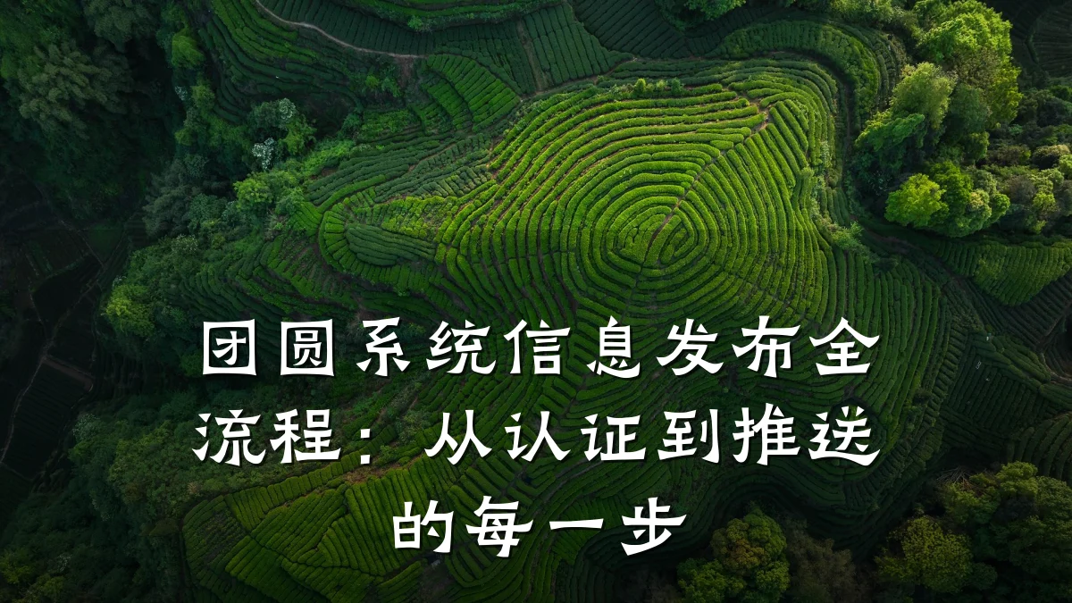 团圆系统信息发布全流程：从认证到推送的每一步