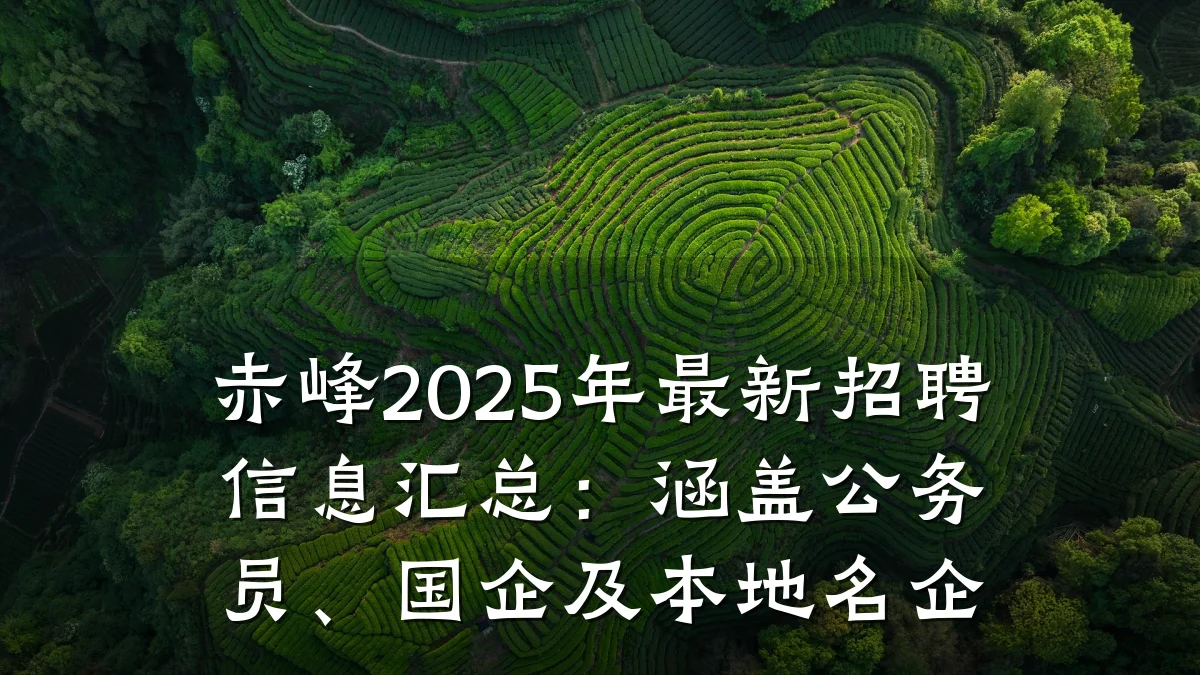 赤峰2025年最新招聘信息汇总:涵盖公务员、国企及本地名企