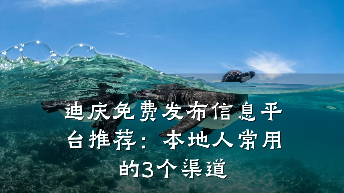 迪庆免费发布信息平台推荐:本地人常用的3个渠道