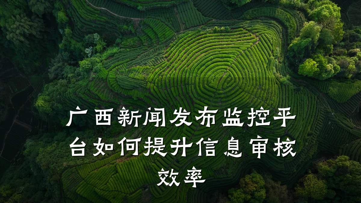广西新闻发布监控平台如何提升信息审核效率