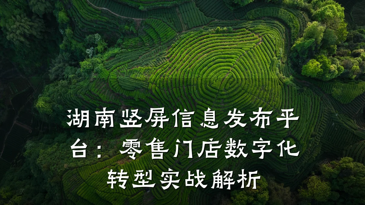 湖南竖屏信息发布平台:零售门店数字化转型实战解析