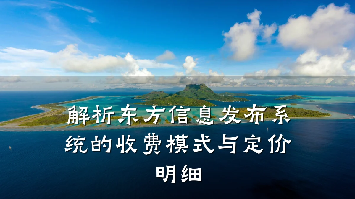 解析东方信息发布系统的收费模式与定价明细